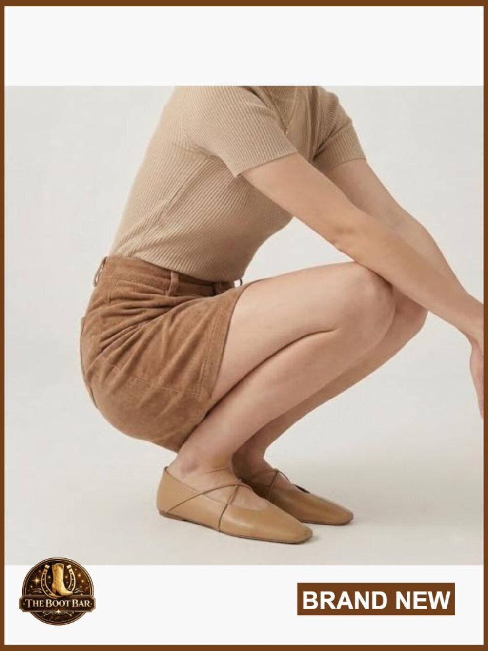 Criss-Cross Strap Square Toe Ballet Flats Slip On Comfort Shoes for Work Casual - Picture 2 of 7